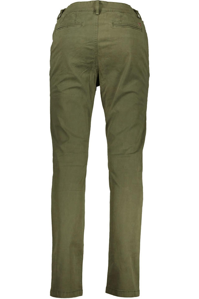 7695NAPAPIJRI PANTALONE UOMO VERDE