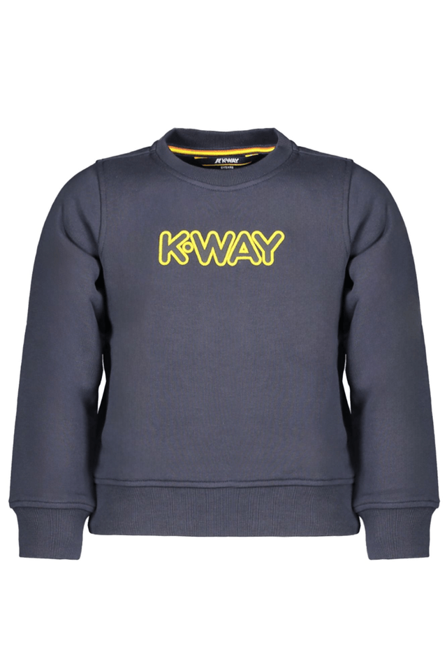 9084K-WAY FELPA SENZA ZIP BAMBINO BLU