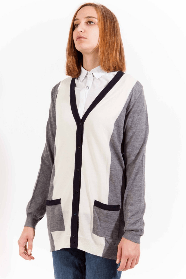 438GANT CARDIGAN DONNA GRIGIO