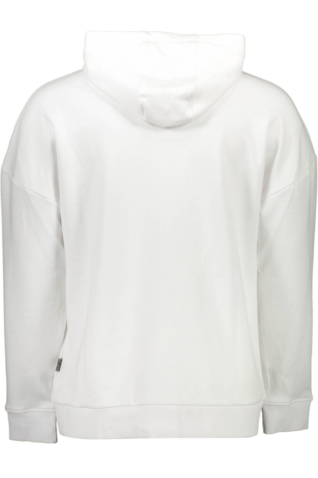 1285PLEIN SPORT FELPA SENZA ZIP UOMO BIANCO