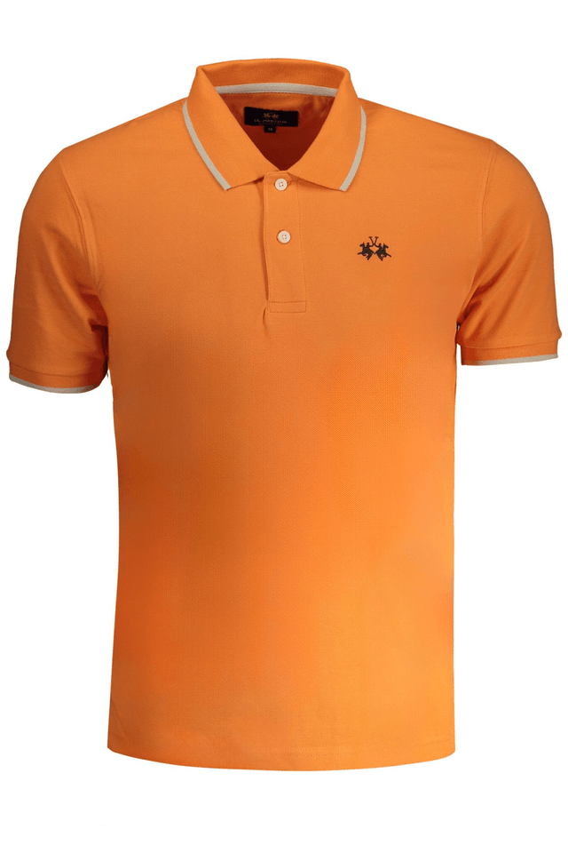 9057LA MARTINA POLO MANICHE CORTE UOMO ARANCIO
