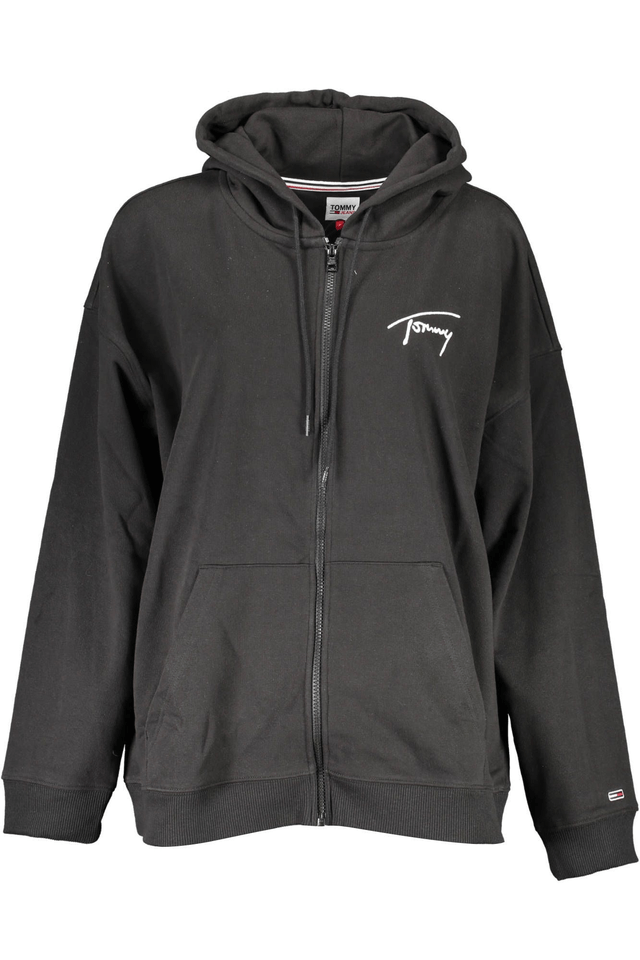 1985TOMMY HILFIGER FELPA CON ZIP DONNA NERO