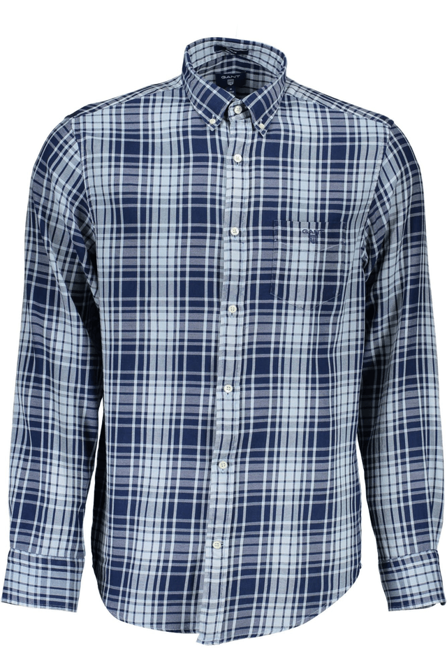 483GANT CAMICIA MANICHE LUNGHE UOMO BLU
