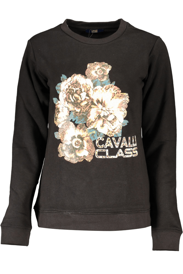 6760CAVALLI CLASS FELPA SENZA ZIP DONNA NERO