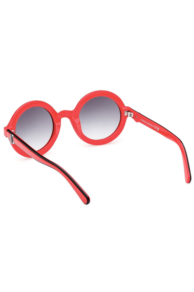 4349MONCLER OCCHIALE DA SOLE DONNA ROSSO