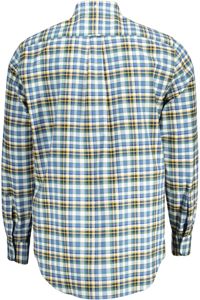 715GANT CAMICIA MANICHE LUNGHE UOMO BLU