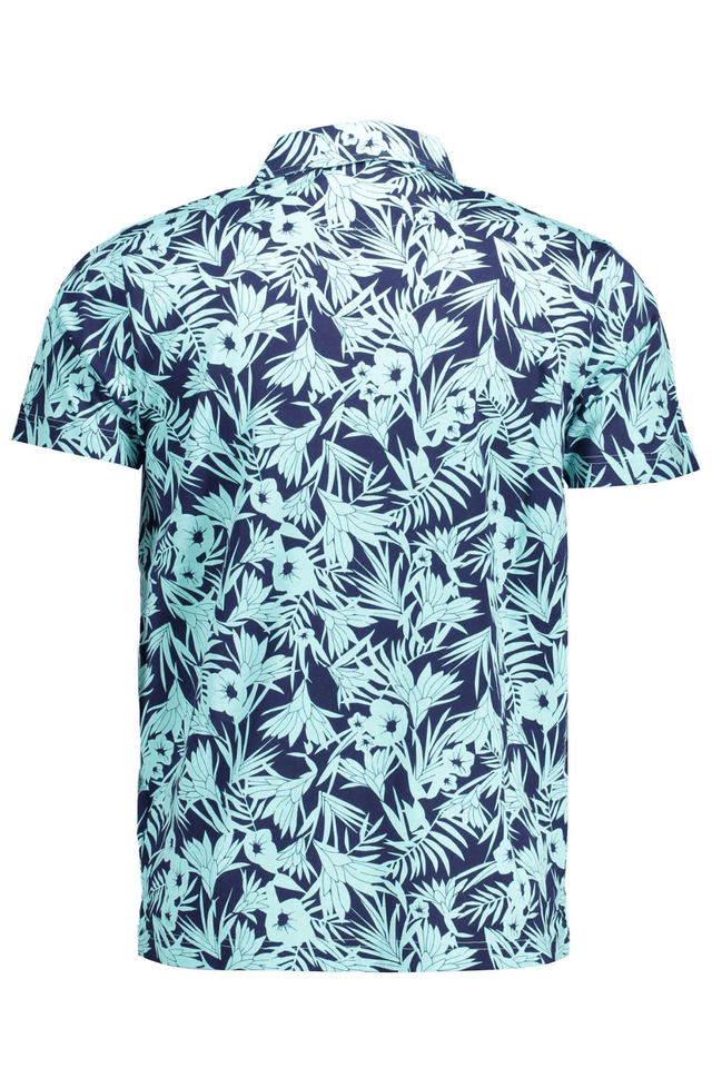 1733GANT POLO MANICHE CORTE UOMO AZZURRO