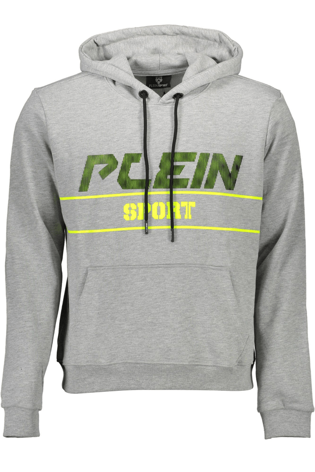 1233PLEIN SPORT FELPA SENZA ZIP UOMO GRIGIO