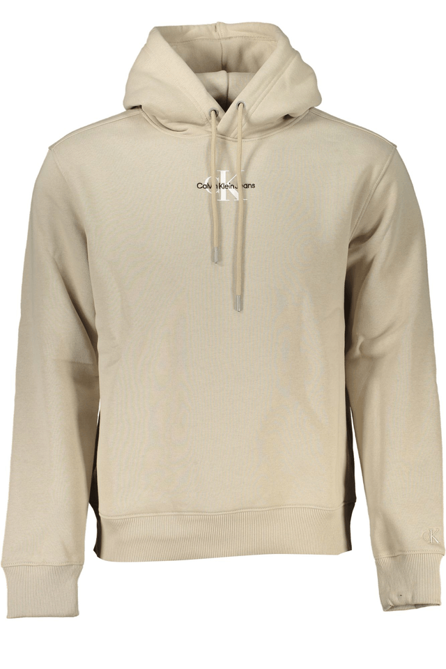 7069CALVIN KLEIN FELPA SENZA ZIP UOMO BEIGE
