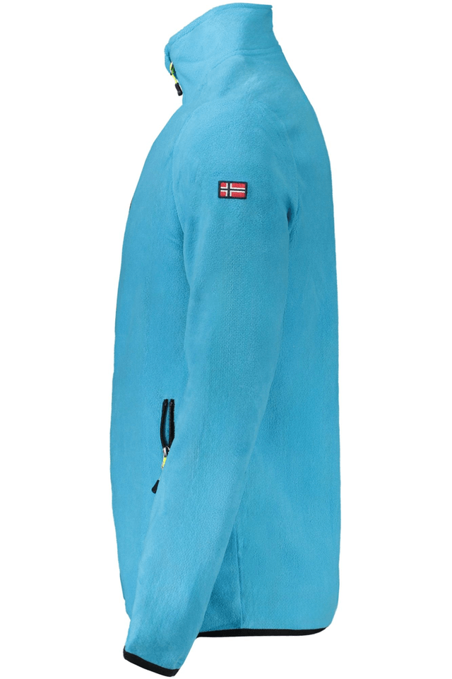 10180NORWAY 1963 FELPA CON ZIP UOMO AZZURRO