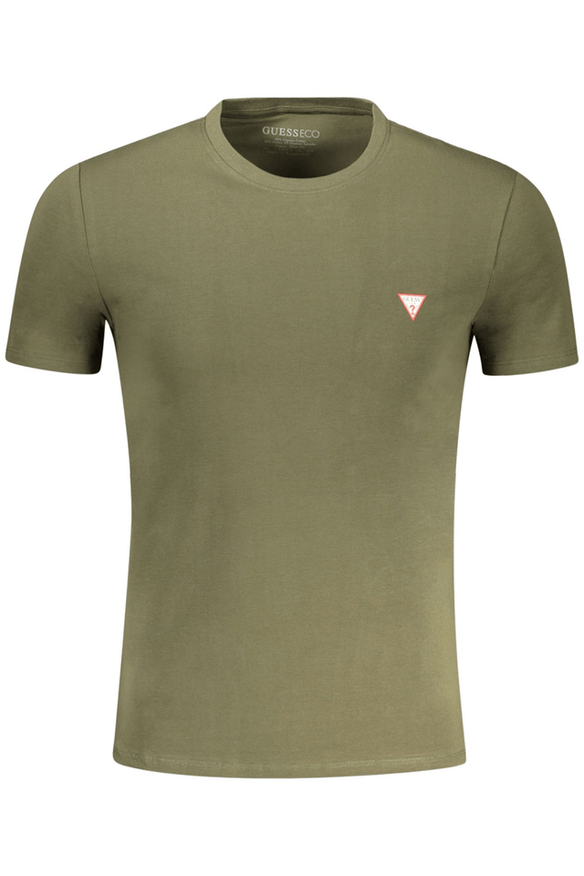 10571GUESS JEANS T-SHIRT MANICHE CORTE UOMO VERDE