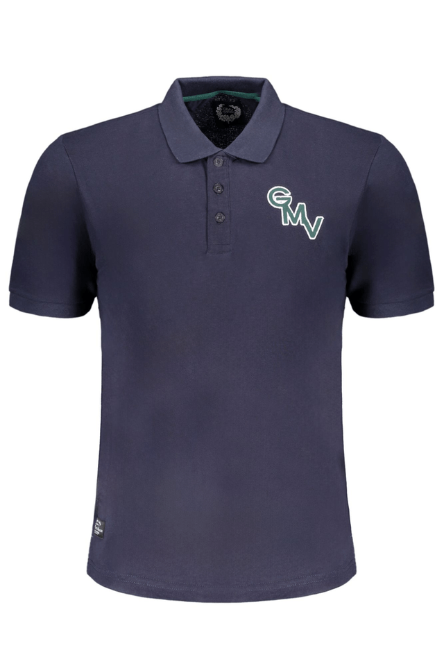 9633GIAN MARCO VENTURI POLO MANICHE CORTE UOMO BLU