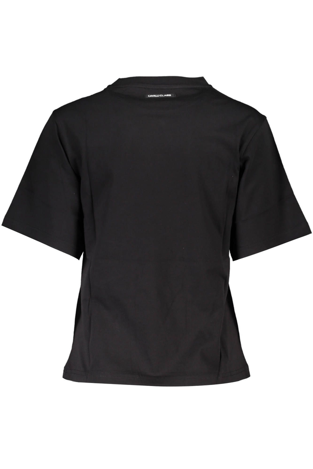 4101CAVALLI CLASS T-SHIRT MANICHE CORTE DONNA NERO