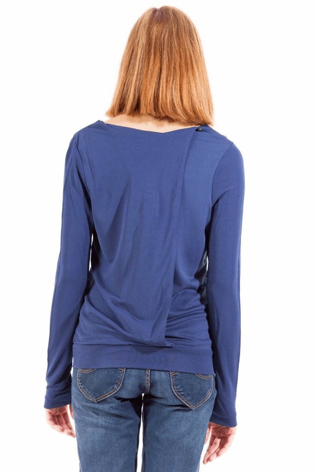 173GANT T-SHIRT MANICHE LUNGHE DONNA BLU