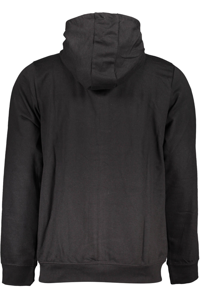 4016GIAN MARCO VENTURI FELPA CON ZIP UOMO NERO