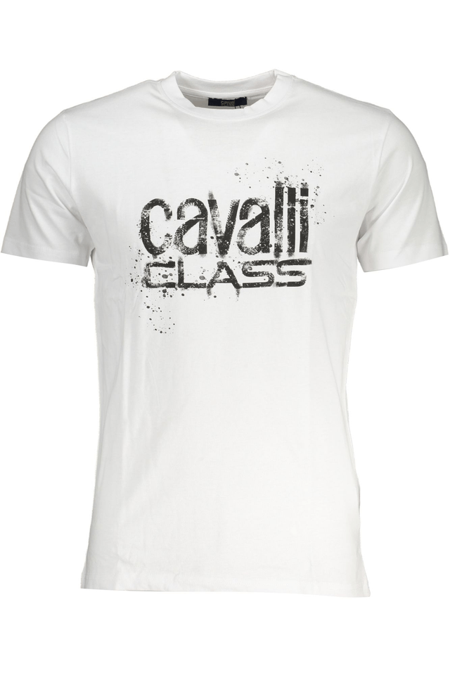 7812CAVALLI CLASS T-SHIRT MANICHE CORTE UOMO BIANCO