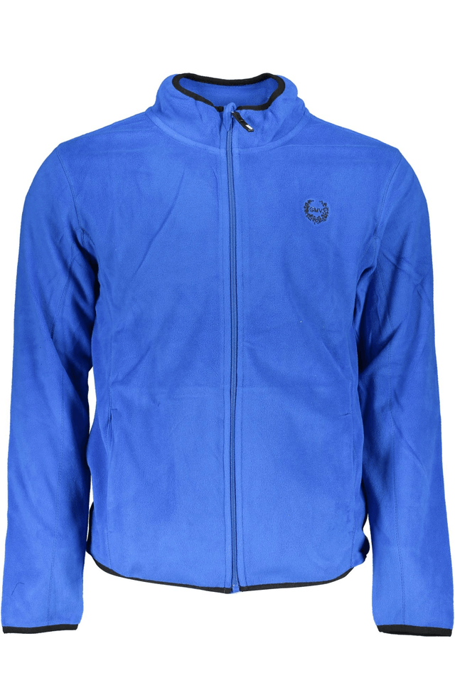 6148GIAN MARCO VENTURI FELPA CON ZIP UOMO BLU