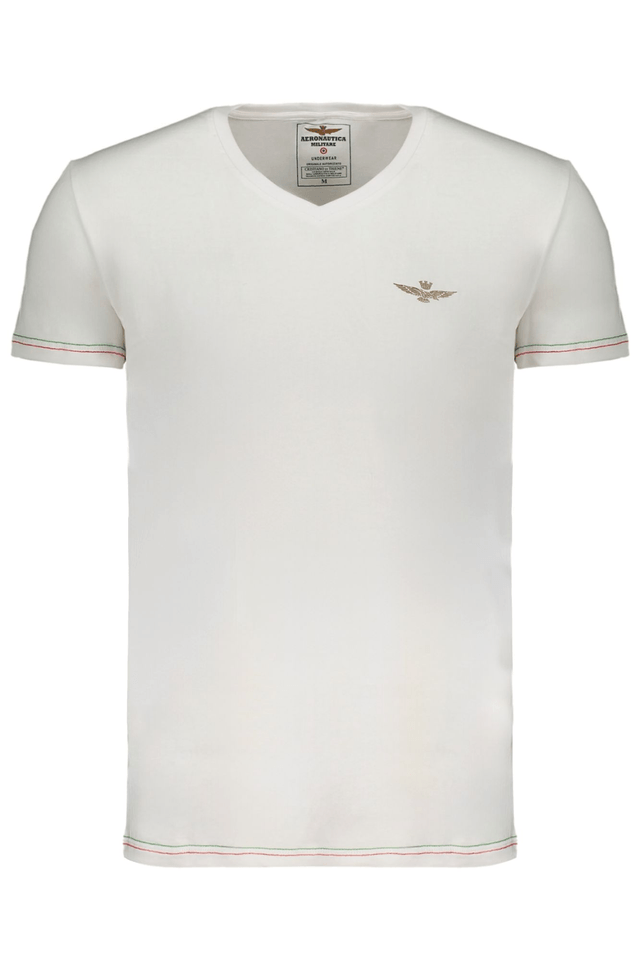 9554AERONAUTICA MILITARE T-SHIRT MANICHE CORTE UOMO BIANCO