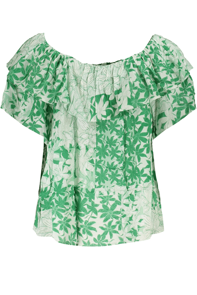 7550DESIGUAL T-SHIRT MANICHE CORTE DONNA VERDE