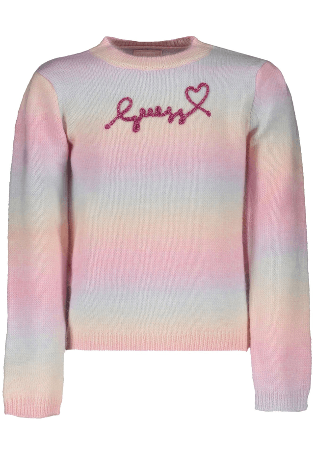 8114GUESS JEANS MAGLIONE BAMBINA ROSA