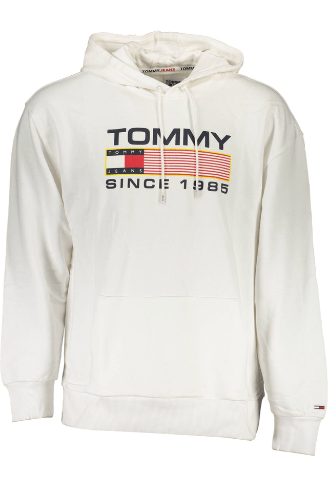 2566TOMMY HILFIGER FELPA SENZA ZIP UOMO BIANCO