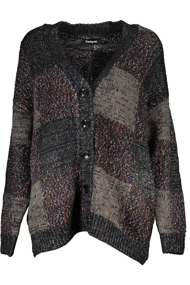5537DESIGUAL CARDIGAN DONNA NERO