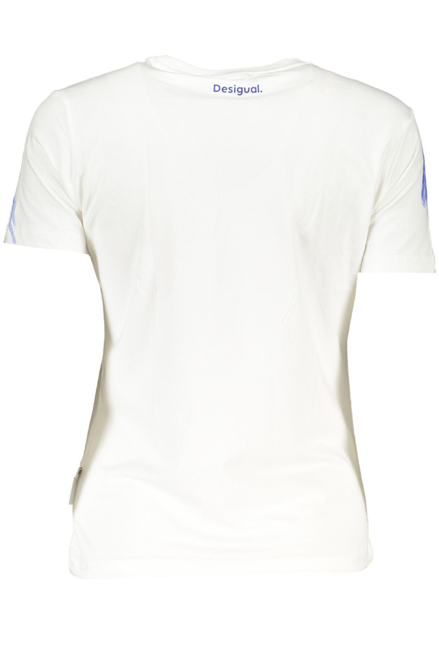 8189DESIGUAL T-SHIRT MANICHE CORTE DONNA BIANCO