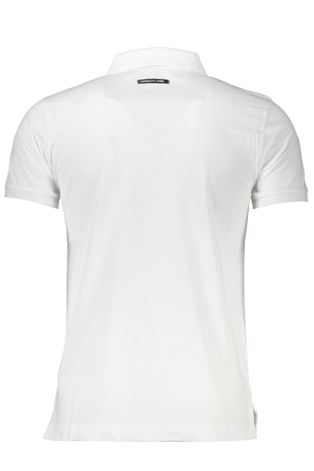 4148CAVALLI CLASS POLO MANICHE CORTE UOMO BIANCO