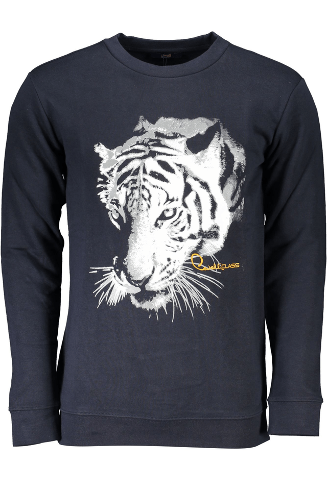 6778CAVALLI CLASS FELPA SENZA ZIP UOMO BLU