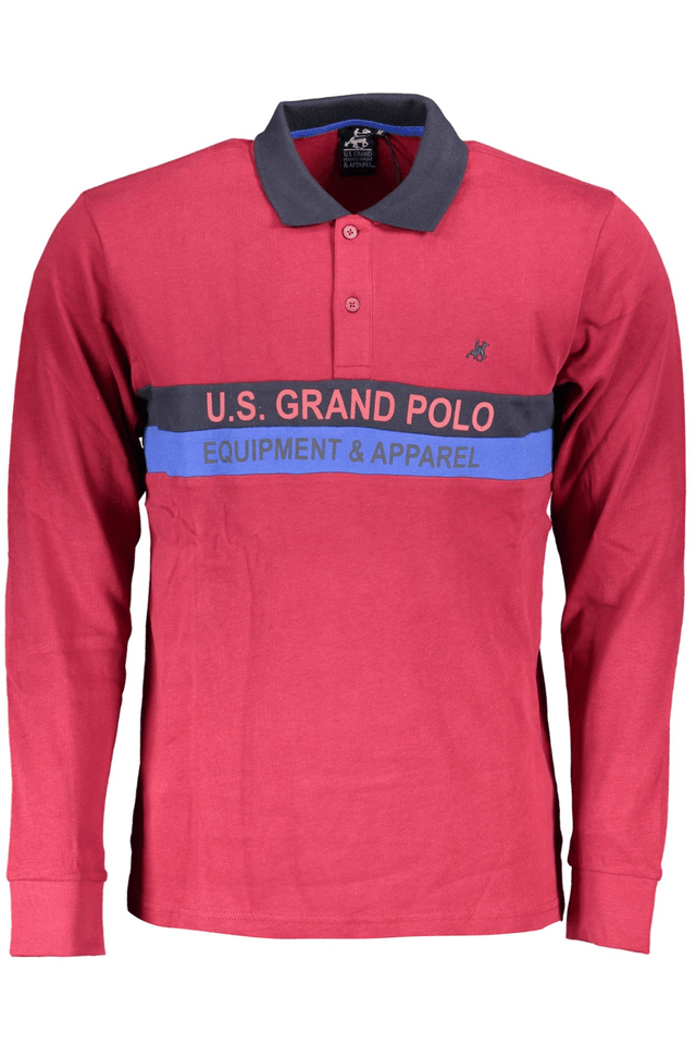 7406U.S. GRAND POLO POLO MANICHE LUNGHE UOMO ROSSO