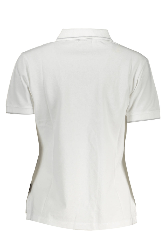 3438NAPAPIJRI POLO MANICHE CORTE DONNA BIANCO