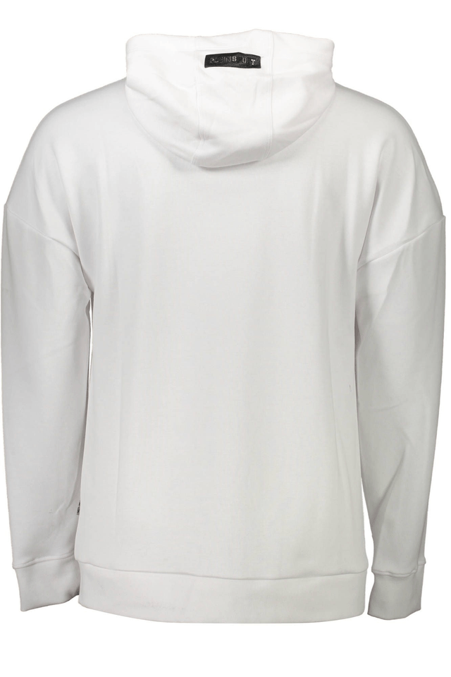 1078PLEIN SPORT FELPA SENZA ZIP UOMO BIANCO