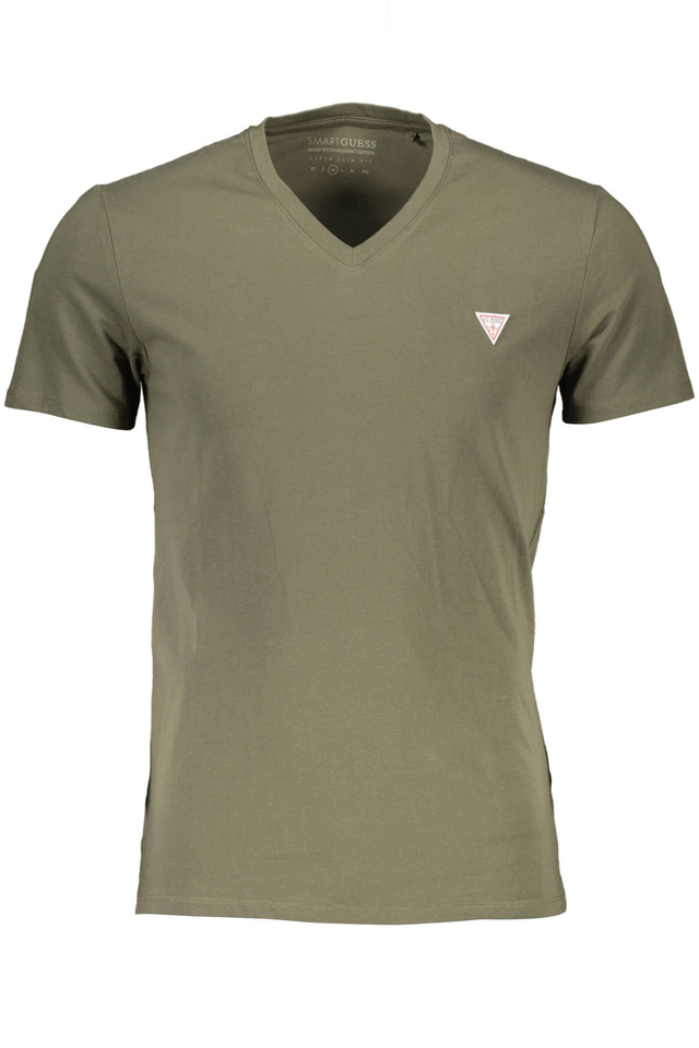798GUESS JEANS T-SHIRT MANICHE CORTE UOMO VERDE