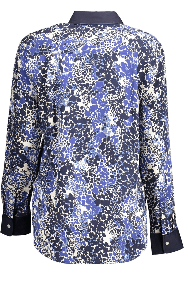 2157GANT CAMICIA MANICHE LUNGHE DONNA BLU