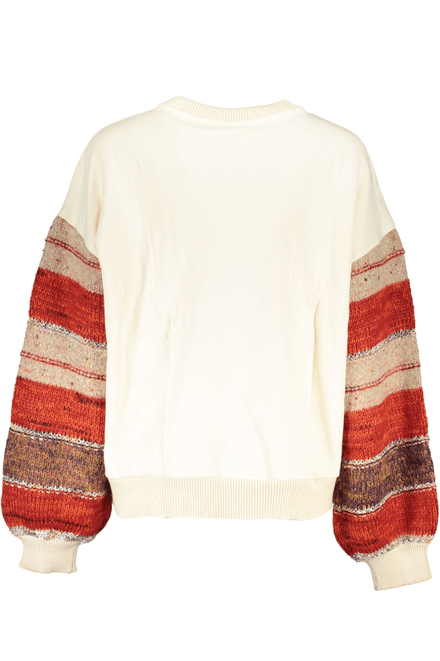 5515DESIGUAL FELPA SENZA ZIP DONNA BIANCO