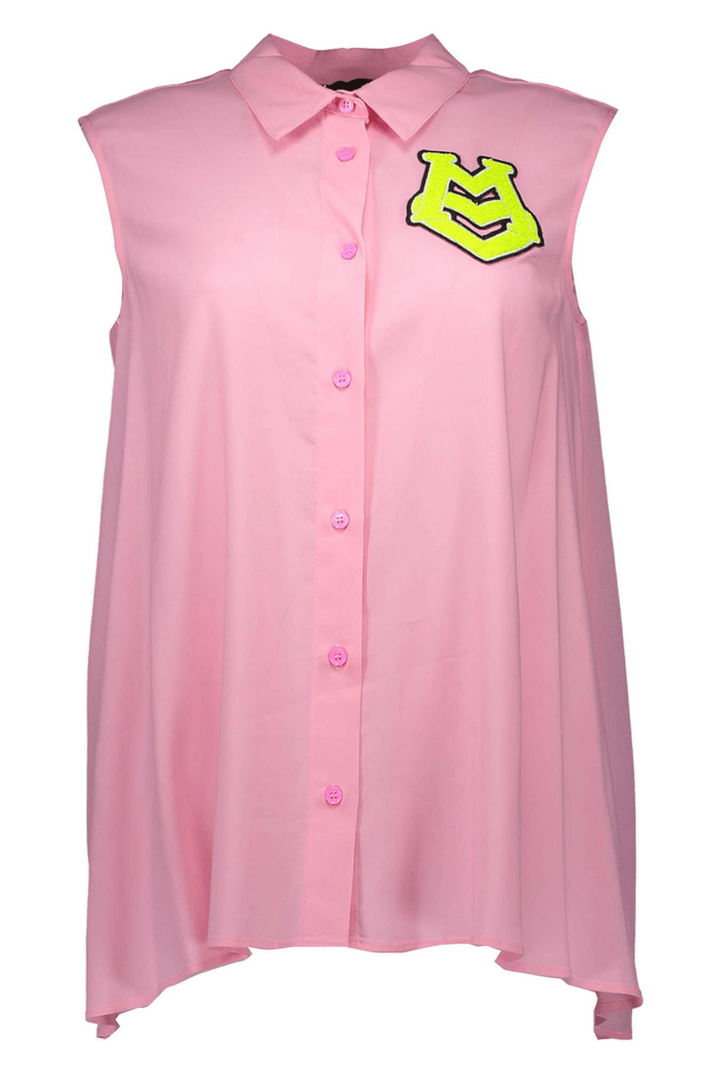 443LOVE MOSCHINO CAMICIA SENZA MANICHE DONNA ROSA