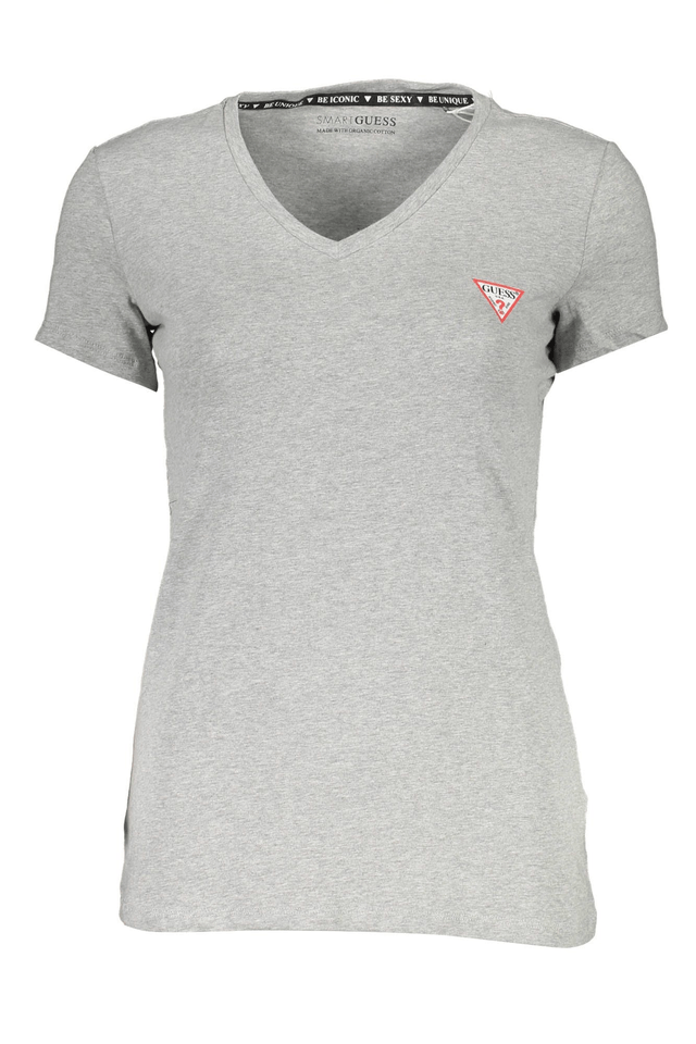 1308GUESS JEANS T-SHIRT MANICHE CORTE DONNA GRIGIO