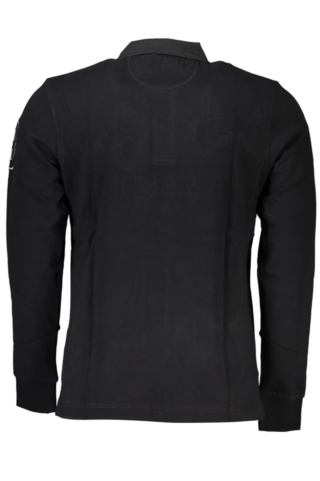 6929LA MARTINA POLO MANICHE LUNGHE UOMO NERO