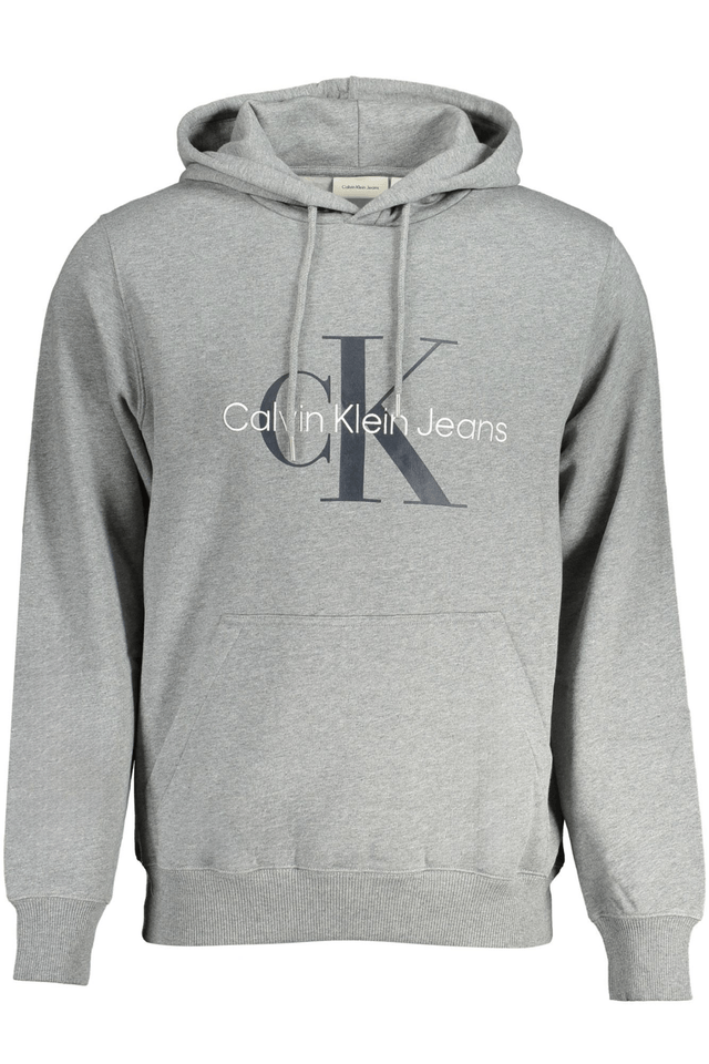 10562CALVIN KLEIN FELPA SENZA ZIP UOMO GRIGIO
