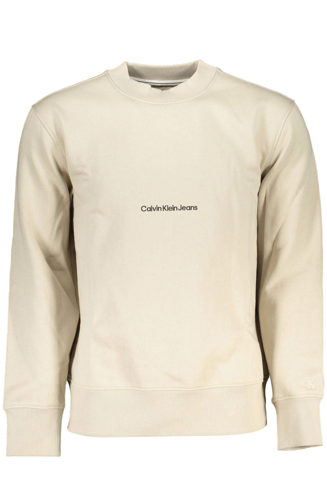 6463CALVIN KLEIN FELPA SENZA ZIP UOMO BEIGE