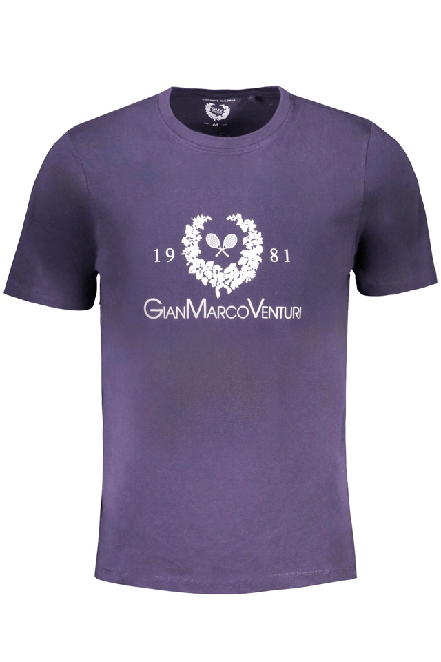 9601GIAN MARCO VENTURI T-SHIRT MANICHE CORTE UOMO BLU