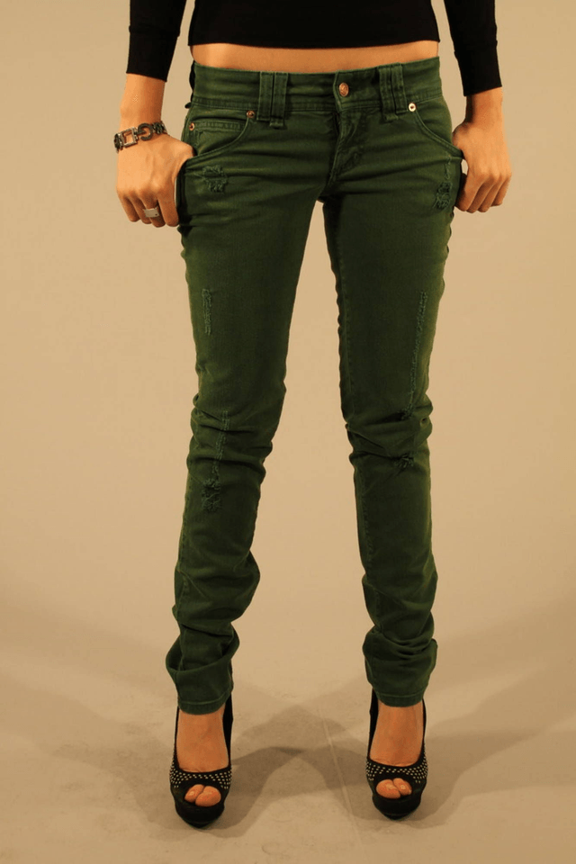 336JOHN GALLIANO JEANS DENIM DONNA VERDE