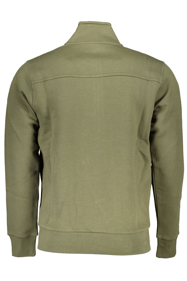 6611U.S. GRAND POLO FELPA CON ZIP UOMO VERDE