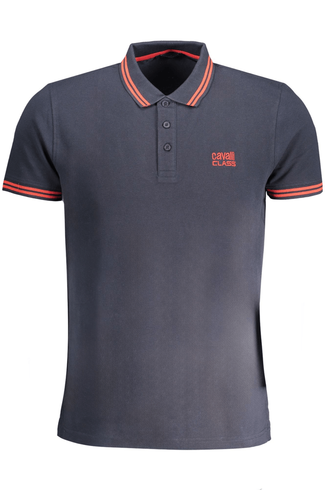 8982CAVALLI CLASS POLO MANICHE CORTE UOMO BLU
