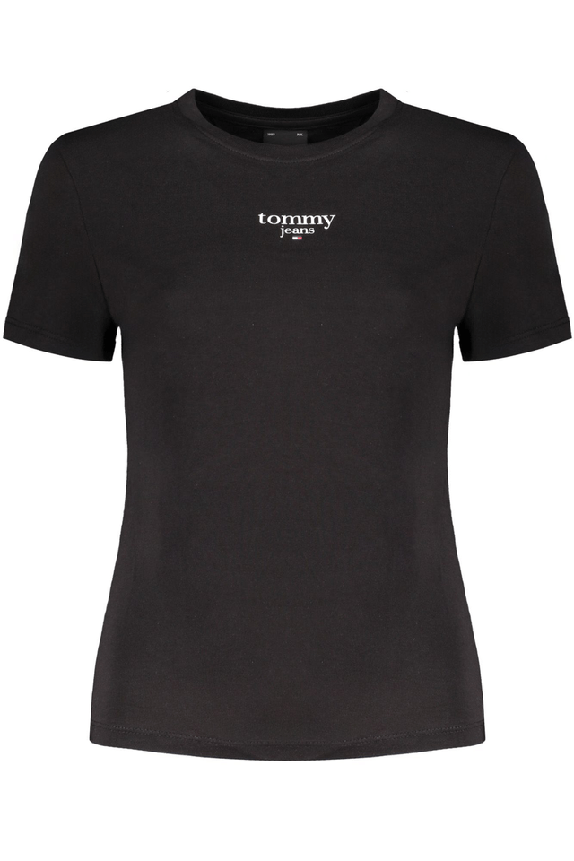 9830TOMMY HILFIGER T-SHIRT MANICHE CORTE DONNA NERO