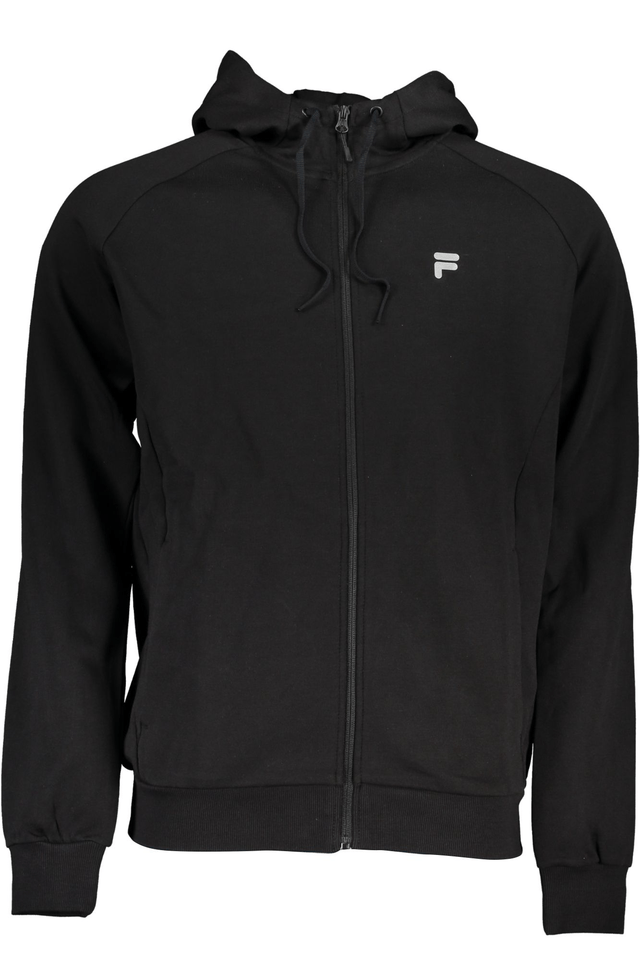 6122FILA FELPA CON ZIP UOMO NERO