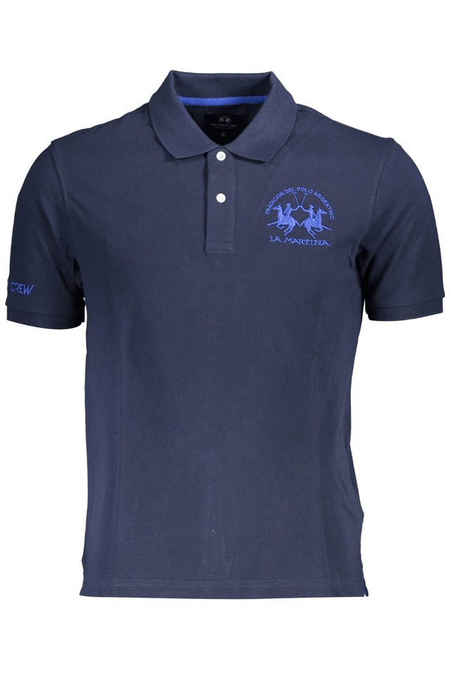 3851LA MARTINA POLO MANICHE CORTE UOMO BLU