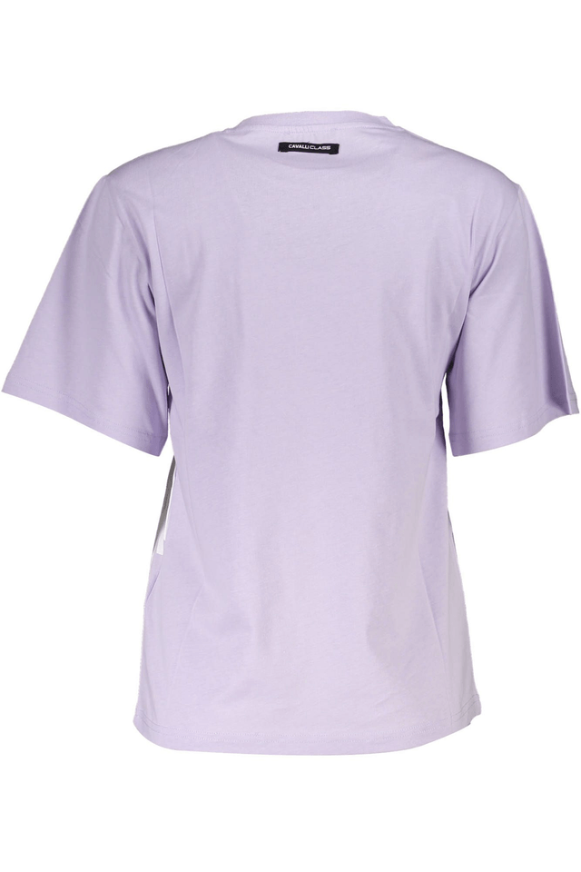 4117CAVALLI CLASS T-SHIRT MANICHE CORTE DONNA VIOLA