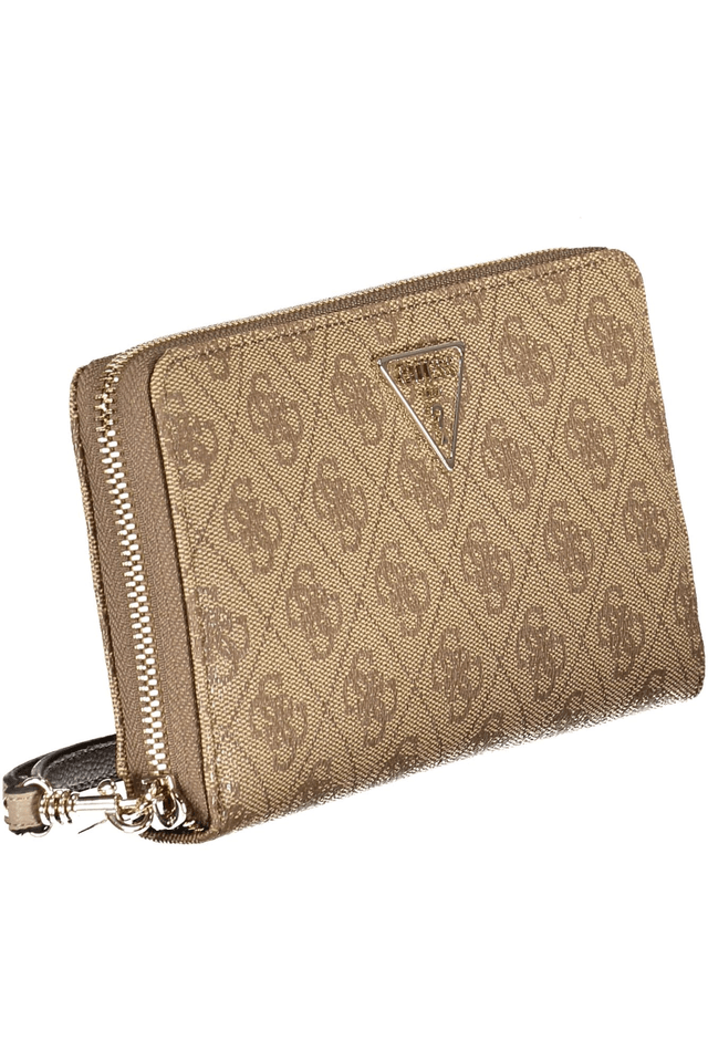 10452GUESS JEANS PORTAFOGLIO DONNA BEIGE