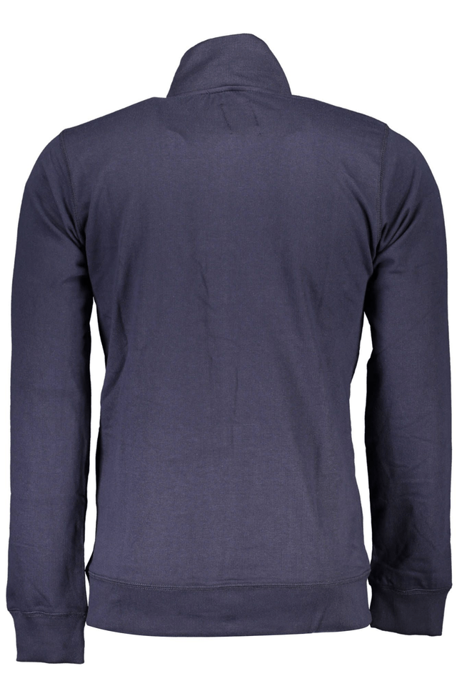 4019GIAN MARCO VENTURI FELPA CON ZIP UOMO BLU